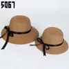 Breda brimhattar Lady Summer Straw Hat Female Edition Parent-Child Model Sun Cap Beach Fisherman Justera A65