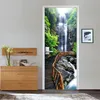 Adesivi Murali Verde Foresta Versione Porta Crea Un'atmosfera Naturale Per Rendere La Casa Spaziosa Poster Impermeabili 230717