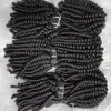 3バンドルスプリングツイスト髪のふわふわスプリングツイスト爆弾ツイストハイふわふわの情熱ツイストかぎ針編みの編組黒女性のための低温かぎ針編みの髪を編む
