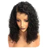 Europe and the United States African wig small curly hair hood 35cm Natural Color Lace Front wigs262Y