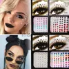 Andra makeup 3D Rhinestone Glitter Eyes Stickers Diy Diamond Party Jewelry Makeup Tool tillfälligt ansikte Tatueringar Pearl Eyes Festival Tillbehör J230718