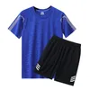 Survêtements pour hommes Vêtements de sport à manches courtes pour hommes vêtements à séchage rapide football décontracté entraînement de course à pied shorts sp 230718