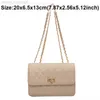 Femmes sacs à main en cuir PU INS mode marque Design chaîne sacs à bandoulière 8 couleur unie diamant treillis fil femme sacs à bandoulière