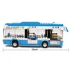 블록 235pcs City Express 버스 빌딩 블록 세트 안전한 안락한 빠른 제작자 벽돌 인물 Playmobil Educational Kids Toys R230718