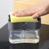 Pompa per erogatore di sapone liquido con supporto per spugna Manuale per la pulizia della pressa Contenitore Organizer Utensili per la pulizia della cucina