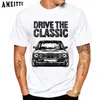 Mens Tshirts Germany EUMD Classic Premium E28 Автомобильный дизайн футболист Summer с коротким рукавом винтаж обычный топ белый 230718