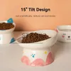 Dog Bowls Feeders Other Pet Supplies Pet Ceramic Bowl Cat Cute Elevated Food Water Feeders Pet Dog Drinking Eating Feeding Feeders x0715