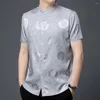 Hommes chemises décontractées 2023 hommes vêtements été Style chinois hauts haute qualité tempérament chemise Durable résistant aux rides court