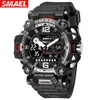 Zegarek Smael 2023 Taktyczny ston męski zegarek wojskowy Watch Luminous Waterproof Outdoor Electronic