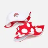 Berets Creative Fun Red White Mushroom Print Pattern Double Sided Bucket Hat Women Leisure Cotton Reversable Sun