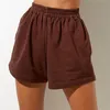 Shorts de survêtement décontractés d'été pour femmes couleur unie taille haute élastique pantalons de survêtement amples entraînement Fitness course Yoga pantalons de sport 230718