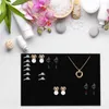 Jewelry Pouches 6 Pcs Pin Display Drawer Organizer Inserts Velvet Necklace Box Black Sponge Trays Drawers Board Stackable Pad Holder