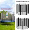 Trampoliner 3.06M1.83M2.44M Trampolin -kapsling Netstaket Ersättning Hållbart säkerhet Mesh Netting Suit Fitiness Accessories 6810Feet 230717