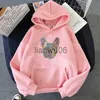 Sweats à capuche pour femmes Sweats à capuche Kawaii Bouledogue Français Sweat à capuche imprimé chien mignon surdimensionné Funny Graphic Sweat à capuche mode unisexe Streetwear Femme Ho J230718