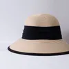 Chapéus de Aba Larga Chapéus de Balde Chapéu de Aba Larga Chapéu de Cúpula Feito à Mão Faixa de Fita Chapéu de Sol para Mulheres Chapéu Cloche de Verão Chapéu de Palha Dobrável Chapéu Fedora de Cânhamo Tecido 230717