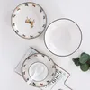 Ceramic Dishware Set Creative Household Tableware New Style Gift Soup Bowl Ceramic Plate