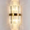 Wall Lamp Crystal LED Modern Light Luxury Gold Bedside Sconces Indoor Lighting Home Decor Living Room Bedroom Stairs