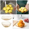 Dinnerware Sets 2 Pcs Draining Bowl Iron Fruit Basket Coffee Table Decorations Desktop Vegetable Container Electric Wire Storage