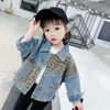 Jackets 2023 Spring Autumn Thick Baby Girls Kids Outerwear Letter Demin Coats Children Clothing Teenager Coat 6 8 10 12 Years