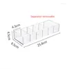 Storage Boxes Desktop Cosmetics Box Transparent Detachable Household Compartment Dormitory Skin Care Products Shelving Lipstick Rack