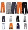 2023 Gallerier Depts byxor Mense Womens Sweatpants Galleries Dept Speckled Letter Print Mans Par Loose Mångsidiga avslappnade byxor raka höfthoppbyxor orange grå