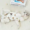 Dog Apparel Pet Clothing Bear Print Suspender Jumpsuits For Dogs Clothes Cat Small Wrapped Belly Costume Cute Thin Summer Accessories