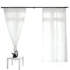 Vorhang aus weißem Tüll für Wohnzimmer, modernes Voile-Dekor, transparent, solide Küche