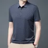 Polos de hombre Camiseta de solapa informal para hombre Verano Delgado Slim Fit Figura de buena calidad Polos Transpirable Tops de negocios suaves 230718