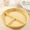 Plattor Dividing Plate Ceramic Dish Three Fat Loss Breakfast Platos Simple Creative Horizonal Table Seary