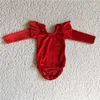 Fille robes gros né garçon barboteuse été bébé à manches longues vêtements or velours combinaison enfants enfant en bas âge vêtements une pièce