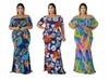 Nouvelle mode femmes été grande taille se sentir gâté imprimé Maxi robe tenue décontractée