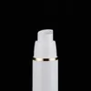 白い空のPPプラスチック化粧品包装コンテナセラムローション15ml 30ml 50mlエアレスポンプボトルnekvu