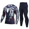 Survêtements pour hommes Combinaison de sport de compression Séchage rapide Runnin 3D Imprimé I-quality Join Trainin Fitness Sportswear