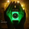 New Luminous Rocker Watch Metal Unusual Colored Lamp No Gas Lighter Jet Butane Double Torch Windproof Men's Gift 81DU