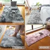 Carpets Nordic Lounge Fluffy Non-slip Mixed Dyed Carpet Living Room Bedroom Center Carpet Black Gray Pink Blue Large Size Hair Rugs R230718