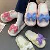 497 Casual Buiten Non-Slip Beach Summer Dikke Sole Damesschoenen Bowknot Slippers voor vrouwen Zapatos de Mujer 230 90