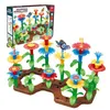 Blocs 148 jouets de construction de jardin de fleurs pour filles de 5 ans jeu d'empilage intérieur jeu de simulation pour tout-petits jouets cadeaux R230718