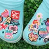 Toptan 100 PCS PVC Self Love Club Kendinize Bakın Sandalet Toka Ayakkabı Takımları Kadın Dekorasyonları Sırt Çantası Düğmesi tıkanıklığı