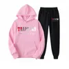 Erkeklerin eşofmanları setler Trapstar Trailsuit Unisex Hoodie Polar Sweatshirtpants Suit Hoodies Sportswear Jogging Giyim Markası 2 Parçası Set 230718