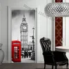 Wall Stickers PVC Door Sticker Modern 3D Black Iron Wine Cabinet Wallpaper Living Room Art Gray Stairs Poster SelfAdhesive Mural 230717