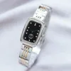 Новая мода роскошные часы Ladies Reloj Para Mujer Tank Ladies Watch 'Mechanical Diamond Rose Gold