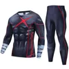 Men's Tracksuits Compression Sports Suit Quick-dryin Runnin 3D Printed I-quality Join Trainin Fitness Sportswear