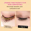 Falsche Wimpern Magnetische Wimpern, kleberfrei, natürlicher Magnet, falsche Wimpern, 3D, handgefertigt, mit Quanten-Wimpernzange J230717