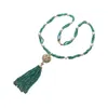 Charmant 3 brins vert jade blanc collier de perles d'eau douce micro incrustation zircon accessoires jade gland pendentif long 84 cm