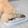 Voerbak voor honden Andere dierbenodigdheden Automatische voerbak voor hondenvoer voor met standaard Roestvrijstalen voedselcontainer Kattenwaterbak accesorios Huisdierenbenodigdheden producten x0