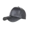 Bonés de bola moda crocodilo padrão boné de couro PU elegante masculino beisebol primavera inverno ao ar livre simples vintage viseira chapéu gorras hombre