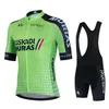 Tävlingssatser 2023 Euskaltel Euskadi Cycling Jersey Set Summer Clothing Men Kits Road Bike Shirts Suit Bicycle Bib Shorts Mtb Maillot