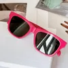 Roze Zwart Rook Vierkante Zonnebril 40249 voor Vrouwen Mannen Sunnies gafas de sol Sonnenbrille Shades UV400 Brillen met Doos
