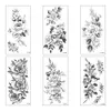 En gros 30 Pcs/Lot étanche temporaire faux tatouage autocollant noir serpent fleur Rose Cool maquillage beauté Sexy corps Art pour bras