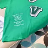 22SS Summer paris Mens T-Shirts designer tee luxe flocage lettre t-shirt t-shirt mode classique vert femmes manches courtes t-shirt en coton décontracté tops